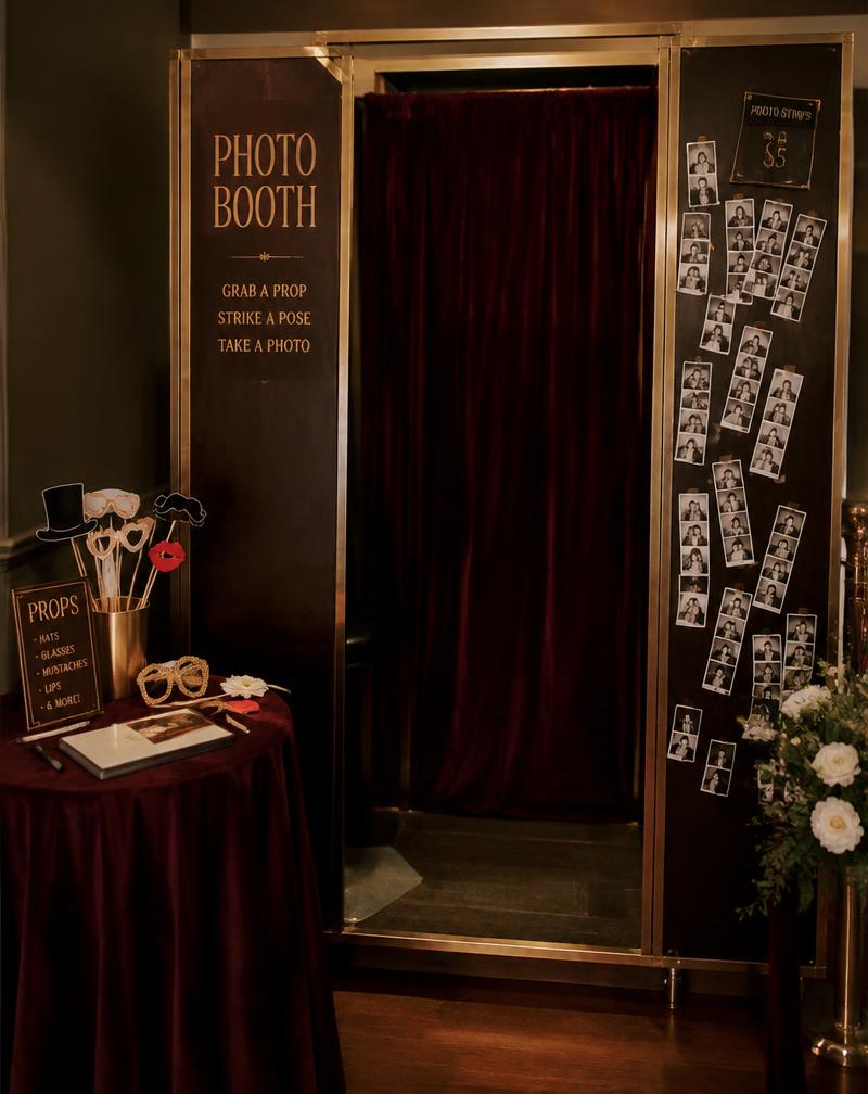 Styled photo booth for planners and venues